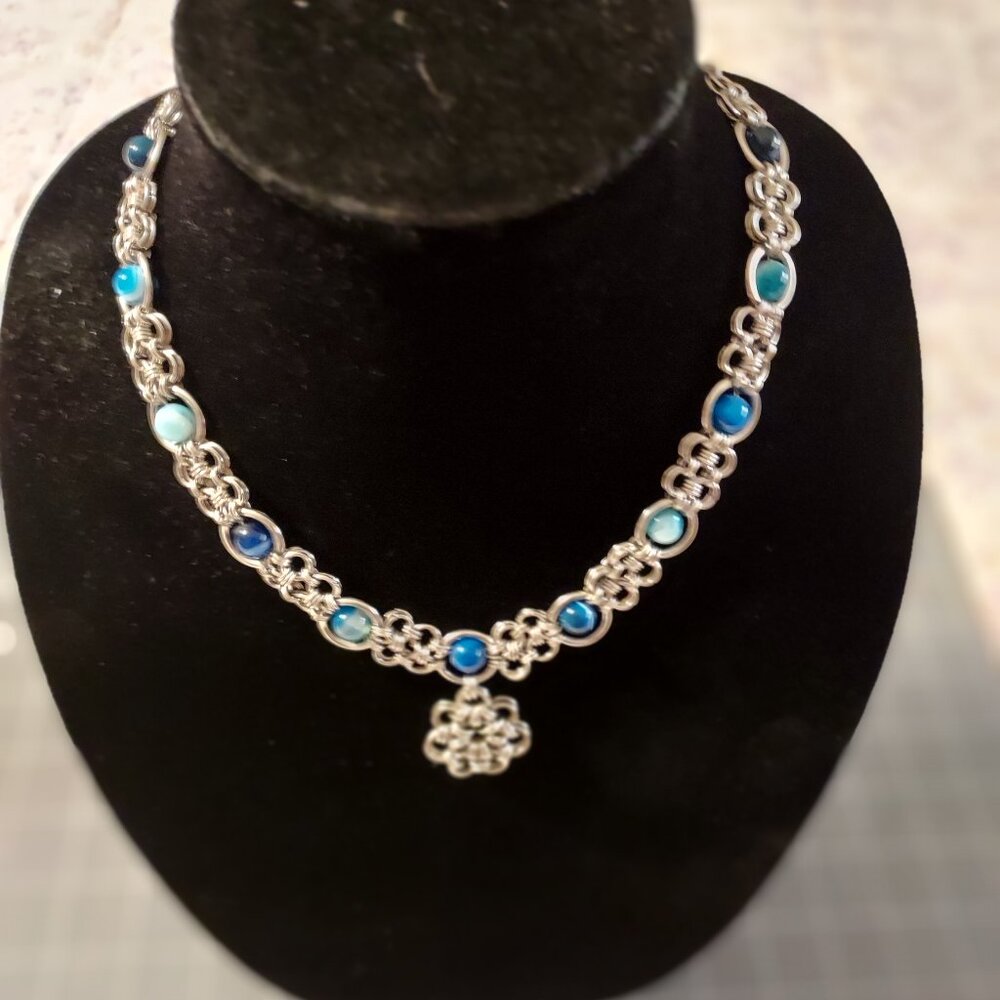 Beautifully hand-crafted Stainless Steel necklace